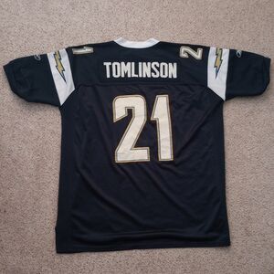 NFL Reebok Chargers 21 Tomlinson Jersey